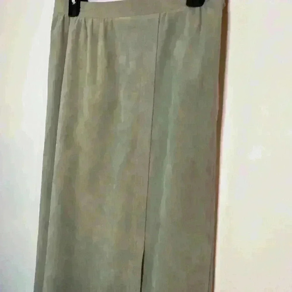 Vintage Ultra Suede Womens 14‎ Maxi Skirt Gray Corpcore Classiccore Careerchic - Picture 2 of 8